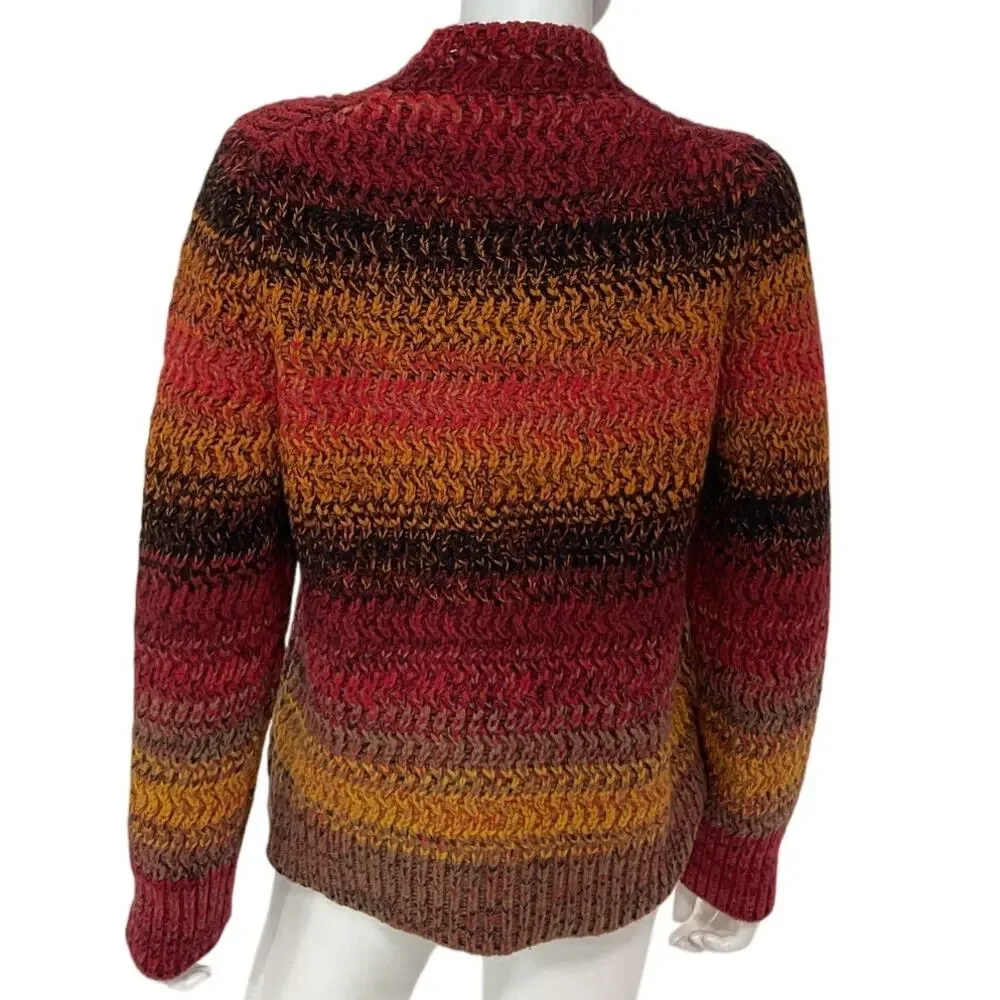 Chloe Striped Multi Cashmere Sweater Size XS